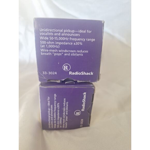 RadioShack Dynamic Microphone 33-3024 Unidirectional Mint in Box - Picture 4 of 8